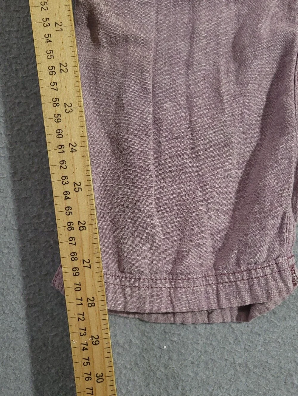 Patagonia Plum Line Pants Mens XS Pink Organic Cotton Straight Hemp Warm Wear